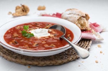 Bean and tomato soup